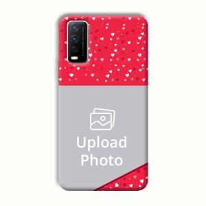 Dark Pink Customized Printed Back Cover for Vivo Y12G