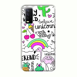 Stay Wild Phone Customized Printed Back Cover for Vivo Y12G