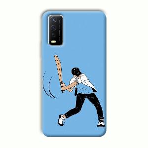 Cricketer Phone Customized Printed Back Cover for Vivo Y12G