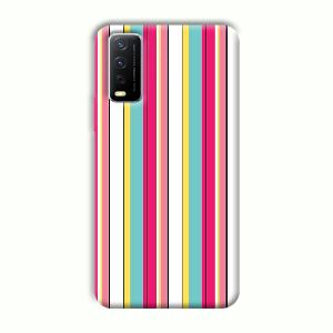 Lines Pattern Phone Customized Printed Back Cover for Vivo Y12G
