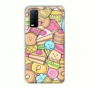 Love Desserts Phone Customized Printed Back Cover for Vivo Y12G