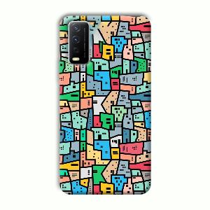 Small Homes Phone Customized Printed Back Cover for Vivo Y12G