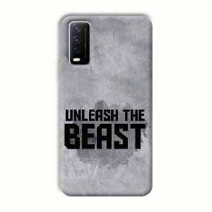 Unleash The Beast Phone Customized Printed Back Cover for Vivo Y12G