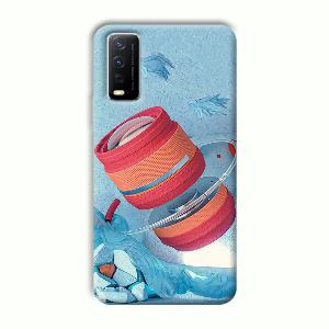 Blue Design Phone Customized Printed Back Cover for Vivo Y12G