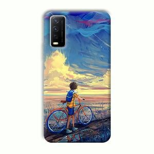 Boy & Sunset Phone Customized Printed Back Cover for Vivo Y12G