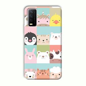 Kittens Phone Customized Printed Back Cover for Vivo Y12G