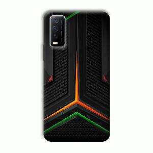 Black Design Phone Customized Printed Back Cover for Vivo Y12G