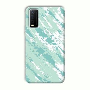 Sky Blue Design Phone Customized Printed Back Cover for Vivo Y12G