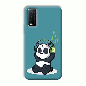 Panda  Phone Customized Printed Back Cover for Vivo Y12G