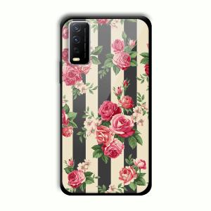 Wall of Flowers Customized Printed Glass Back Cover for Vivo Y12G