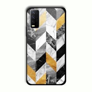Marble Tiles Customized Printed Glass Back Cover for Vivo Y12G