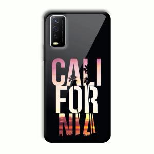 California Customized Printed Glass Back Cover for Vivo Y12G