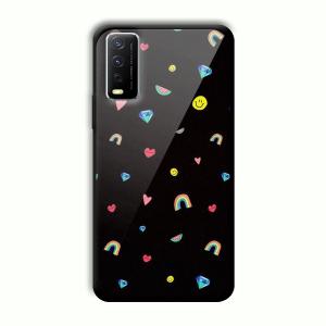 Multi Object Customized Printed Glass Back Cover for Vivo Y12G