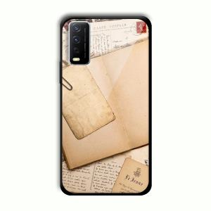 Journal Entry Customized Printed Glass Back Cover for Vivo Y12G