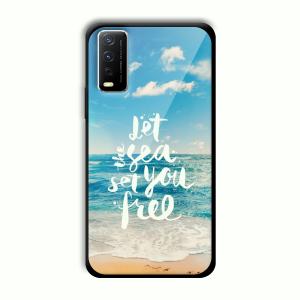 Let the Sea Set you Free Customized Printed Glass Back Cover for Vivo Y12G
