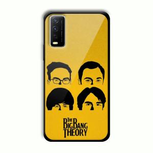 Yellow Theme Customized Printed Glass Back Cover for Vivo Y12G