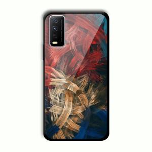 Painted Frame Customized Printed Glass Back Cover for Vivo Y12G