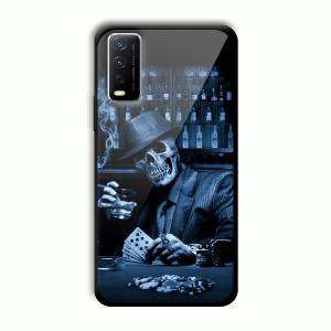 Scary Man Customized Printed Glass Back Cover for Vivo Y12G
