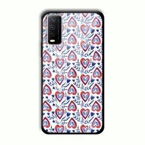 Little Spades Customized Printed Glass Back Cover for Vivo Y12G
