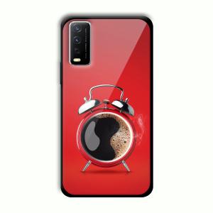 Morning Coffee Customized Printed Glass Back Cover for Vivo Y12G