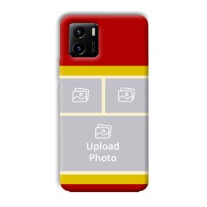 Red Yellow Collage Customized Printed Back Cover for Vivo Y15C