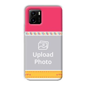 Pink Yellow Customized Printed Back Cover for Vivo Y15C