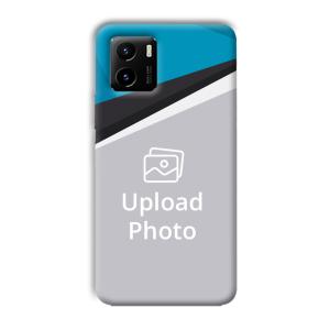 Blue Black Customized Printed Back Cover for Vivo Y15C