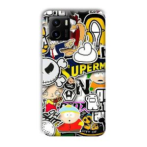 Cartoons Phone Customized Printed Back Cover for Vivo Y15C