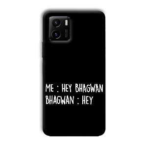 Hey Bhagwan Phone Customized Printed Back Cover for Vivo Y15C
