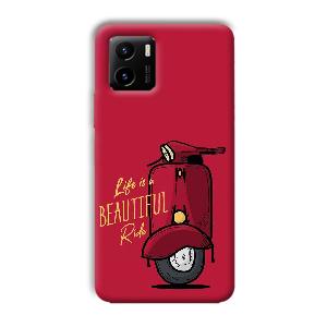 Life is Beautiful  Phone Customized Printed Back Cover for Vivo Y15C
