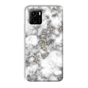 Grey White Design Phone Customized Printed Back Cover for Vivo Y15C