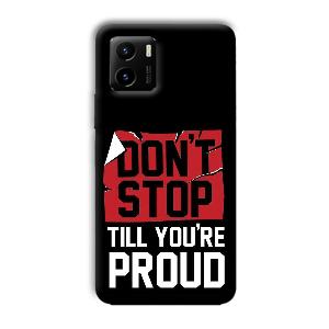 Don't Stop Phone Customized Printed Back Cover for Vivo Y15C