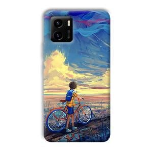 Boy & Sunset Phone Customized Printed Back Cover for Vivo Y15s