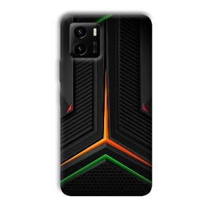Black Design Phone Customized Printed Back Cover for Vivo Y15s