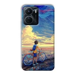 Boy & Sunset Phone Customized Printed Back Cover for Vivo Y16