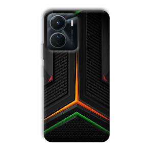 Black Design Phone Customized Printed Back Cover for Vivo Y16