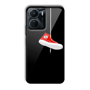 Red Sneaker Customized Printed Glass Back Cover for Vivo