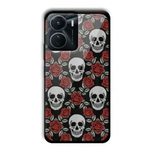 Red Skull Customized Printed Glass Back Cover for Vivo