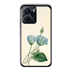Flowers Customized Printed Glass Back Cover for Vivo Y16