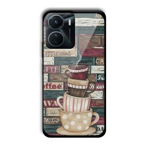 Coffee Design Customized Printed Glass Back Cover for Vivo