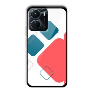 Abstract Squares Customized Printed Glass Back Cover for Vivo