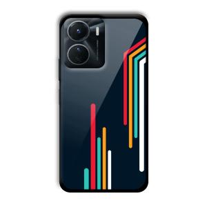 Colorful Stripes Customized Printed Glass Back Cover for Vivo