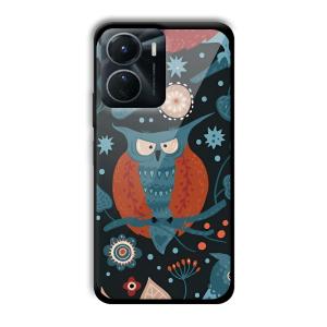 Blue Owl Customized Printed Glass Back Cover for Vivo