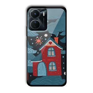 Red House Customized Printed Glass Back Cover for Vivo