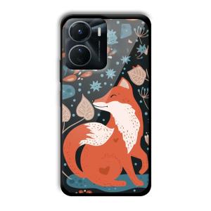 Cute Fox Customized Printed Glass Back Cover for Vivo
