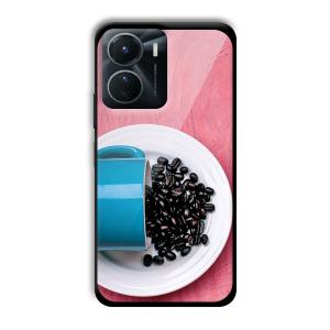 Coffee Beans Customized Printed Glass Back Cover for Vivo