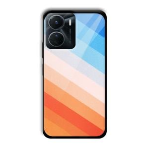 Colorful Stripes Customized Printed Glass Back Cover for Vivo