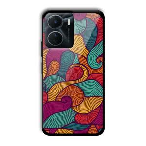 Curved Colors Customized Printed Glass Back Cover for Vivo