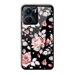 Flowery Design Customized Printed Glass Back Cover for Vivo