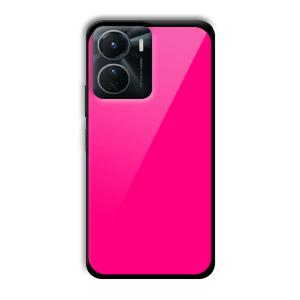 Neon Pink Customized Printed Glass Back Cover for Vivo